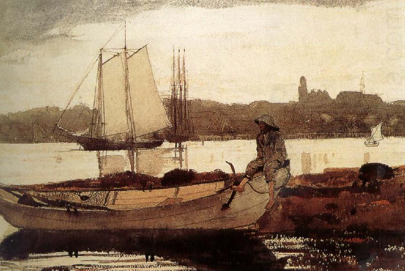 Glastre small fishing port, Winslow Homer